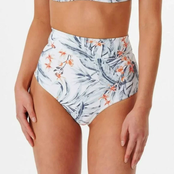 Rip Curl Diamond Bay Crossback Tri & Cheeky Hi Pant, white - Picture 5 of 16